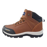 Bota Botín Hombre Urbano Senderismo Discovery 2310 Piel Café