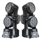 Kit 4 Moving Head Wash 7 Leds Cree De 12w Rgbw Dmx Quadriled