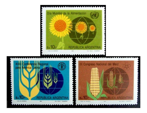 1984 Día Mundial Alimentación  - Argentina (serie) Mint