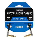 Cable Pedalera Boss Bpc-8 8in/20cm - Plugs Pancake Slimline