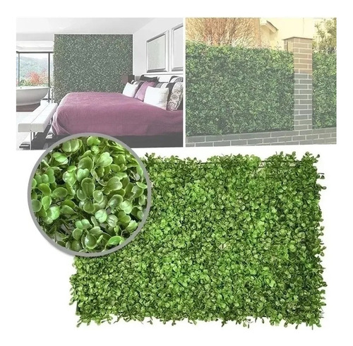 Tapete Decorativo Follaje Artificial Jardin Vertical 60x40