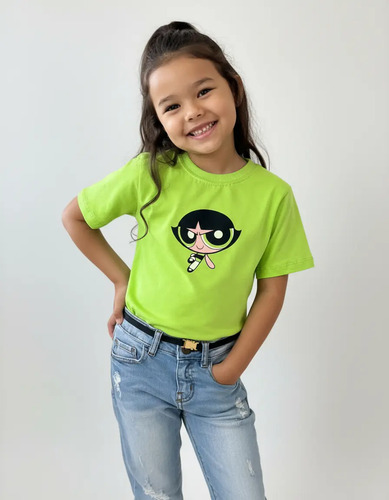 Camiseta Infantil Menina Poderosas Lindinha Docinho Florzinh