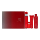 Perfume Perry Ellis 360° Red Hombre 100ml Edt Kit 4