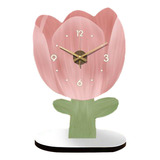 Reloj De Escritorio Decorativo Para Repisa, Adorno Tulipán