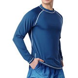 Playera Hombre Protección Solar Upf 50+ Camisa Gym Fitness