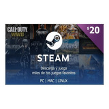 Steam Wallet 20 Usd Gift Card - Envio Rapido
