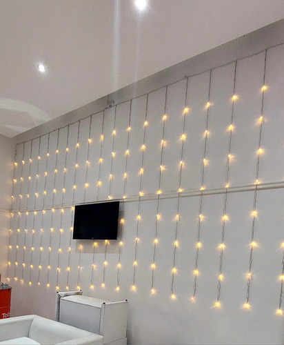 Cascada Led 20 Tiras 600 Luces 5,6mts X 2,5 Mts 