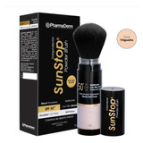 Sunstop Powder Brush Spf50+ X 5g Trigueño  Pharmaderm