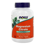 Magnesio Citrate Now 120 Capsulas - Sistema Nervioso