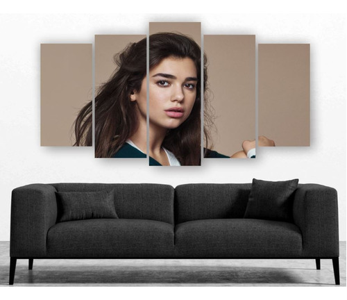 Cuadro Decorativo Dua Lipa Arte Moderno Música 5 Piezas - 38