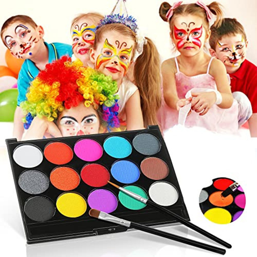 Pintura Facial Janolia Face Paint Kit, Face Body Tattoo Pain