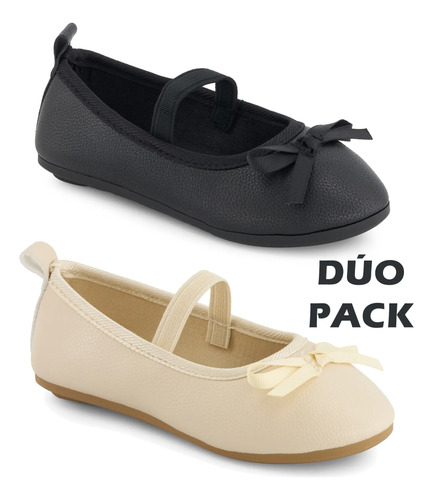 Flat Andrea Baby Duo Pack Cerrado Negro 3778883 | Envío gratis
