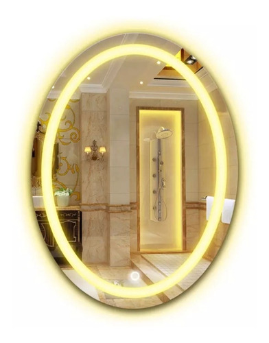 Espejo Para Baño Con Luz Led Integrada De 56x76cm Vertical 