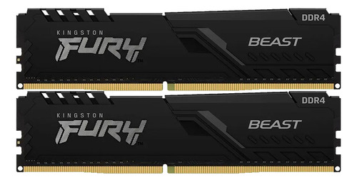 Kit 16gb Memoria Kingston Fury Beast 2x8gb Ddr4 3200mhz