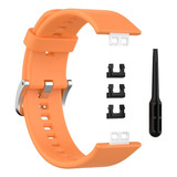 Correa De Silicona Para Huawei Watch Fit - Orange