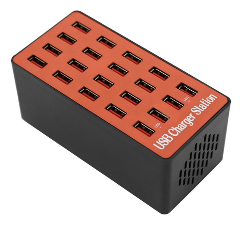 80 W Con Cargador Rápido Usb De 20 Puertos