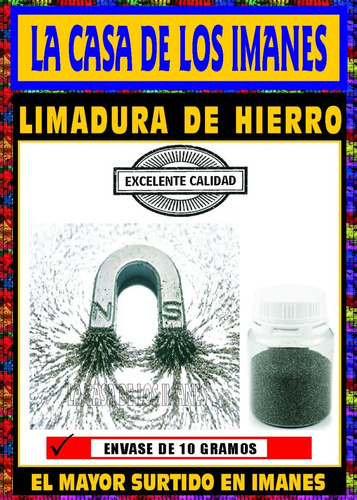 Imanes - Limadura De Hierro - Experimentos - 20 Gramos