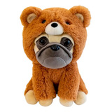 Peluche Perro Con Disfraz De Osito 23 Cm 