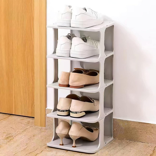 5 Compartimentos De Plástico Zapato Rack Closet Organizador