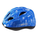 Capacete P/ Bicicleta Infantil Ptk 3 A 8 Anos Menino Azul