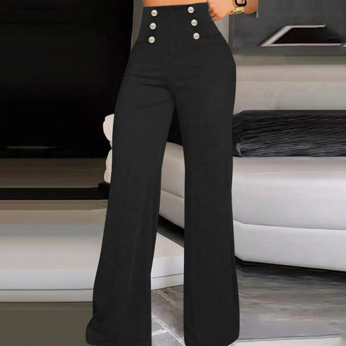 Pantalones Yoga Acampanados Con Levantamien De Cintura Alta