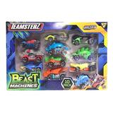 Auto Teamsterz Beast Machine Pack X10 Autitos Juguete Metal