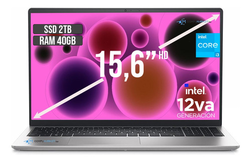 Portatil Dell Inspiron Intel Core I3 1215u Ssd 2tb Ram 40gb