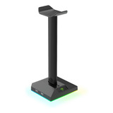 Soporte Base Para Auricular Headset Led Rgb T-dagger Tgha153