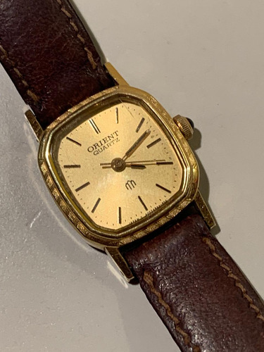 Reloj Pulsera Orient Quartz 14k Colección Vintage