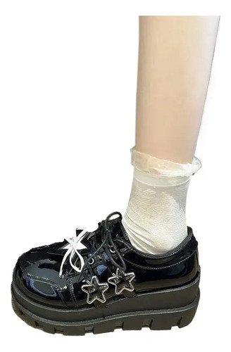 Zapatos Mujer Plataforma Gotico Punk Japones
