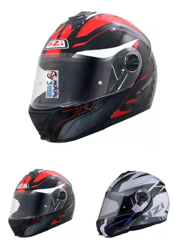 Jm Casco Rebatible Nzi Flippy Fighter White / Vitesse Black