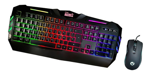 Combo Teclado Mouse Etheos Gamer Anti-ghosting Rgb Cable Usb