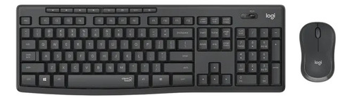 Logitech Combo Teclado - Mouse Mk295 Silent Wireless - Graph