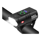 Farol De Bike 2 Led Com Medidor Recarregável Cree T6 Usb