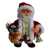 Boneco Papai Noel Musical Enfeite Para Natal