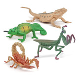 Figuras De Insectos De Animales Silvestres, 4 Piezas, Mini M