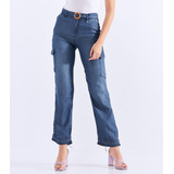 Jean Para Mujer Barcelona Ajustado Tipo Cargo Derek