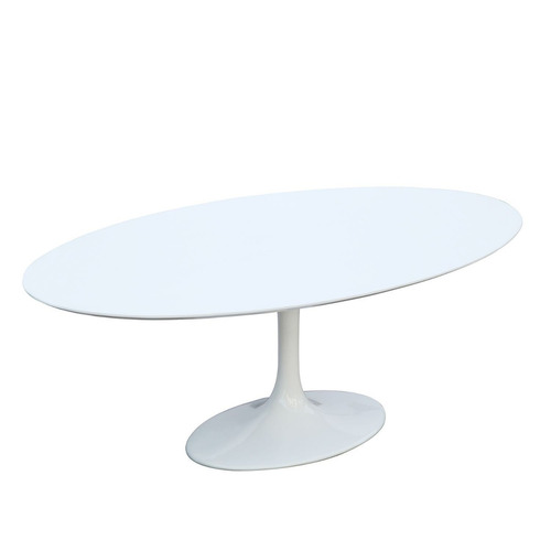 Mesa De Jantar Saarinen Oval 130x90cm -  Laqueada Ou Madeira