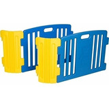 Extensión Para Corral Para Bebe Friendly Toys Color Azul/amarillo Diseño De La Tela N/a