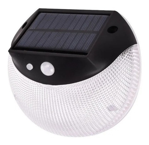 Farol Aplique Tortuga Solar 24 Led Pared Exterior Con Sensor