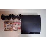 Sony Playstation 3 Slim 1tb Standard Cor  Charcoal Black (funciona Apenas No Av1)