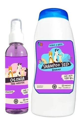 Kit Para Gato Shampoo Seco Fruitilicious + Colonia 