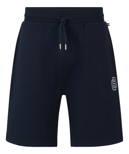 Shorts Boss Para Hombre En Felpa De Algodón Con Monograma