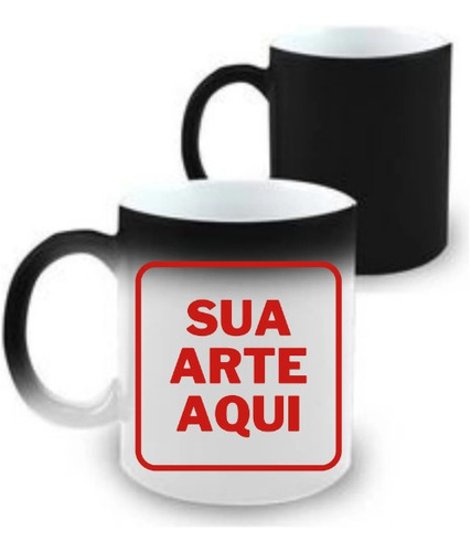 Caneca Xícara Magica Porcelana Logo Foto Frase Personalizada