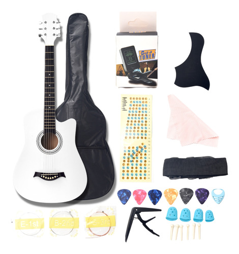 Guitarra Acustica Clasica Con Accesorios Musical Madera 38in