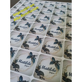 100 Stickers Autoadhesivos Personalizados 4cm