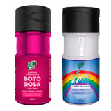  Kit Boto Rosa E Diluidor Arco Iris 150ml Kamaleão Color Tom Rosa Néon