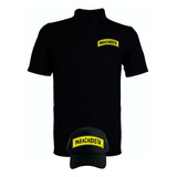 Camiseta Tipo Polo Paracaidista Obsequio Gorra Serie Black