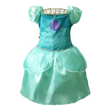 Vestido Sereia Mid Infantil Menina Luxo Lindo Rodado Brincar