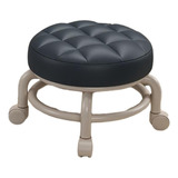 Anriy Silla Con Asiento De Ruedas Taburete De Pedicura Negro